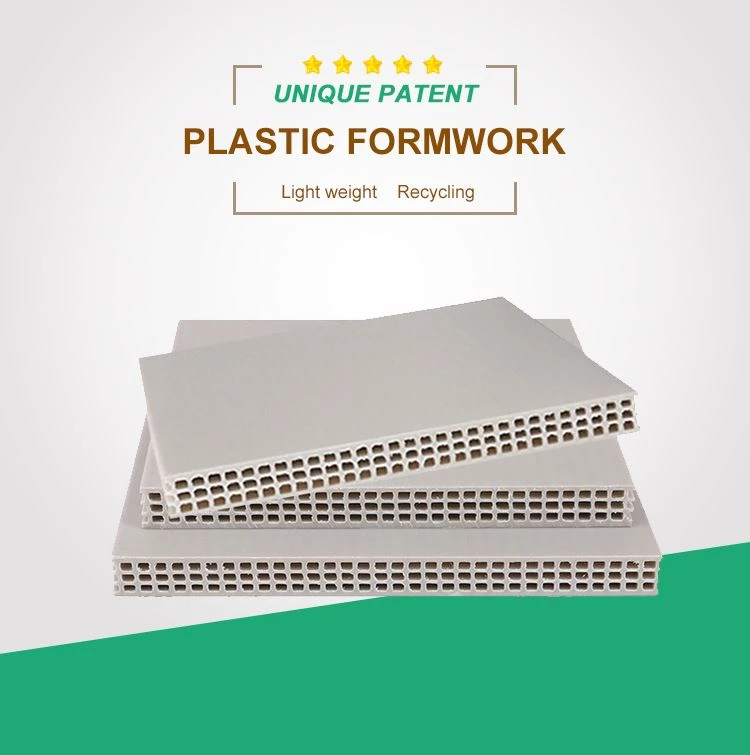 konkrè fondasyon reutilizabl plastik kofraj plastik kofraj ak pri ki ba